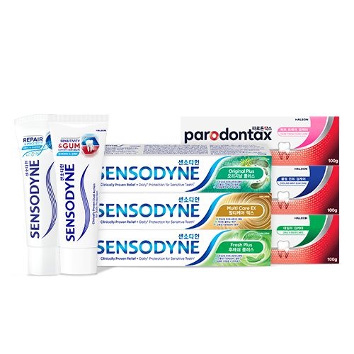 [롯데온] 센소다인 오리지날 플러스 민감성 치약 100g 6개+구강키트
