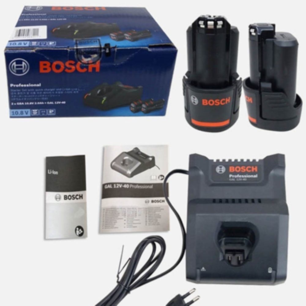 올데이 보쉬 스타터키트 10.8V 2.0AH 2 GAL12V 40 1 전동공구밧데리 전동드릴밧데리 임팩충전기