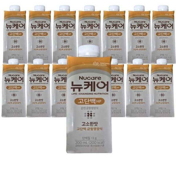 [하프클럽]뉴케어 고단백  에이치피 200ml 30팩 하이프로틴 균형영양식 음료 노인 유동식 카제인나트륨 부모님선물