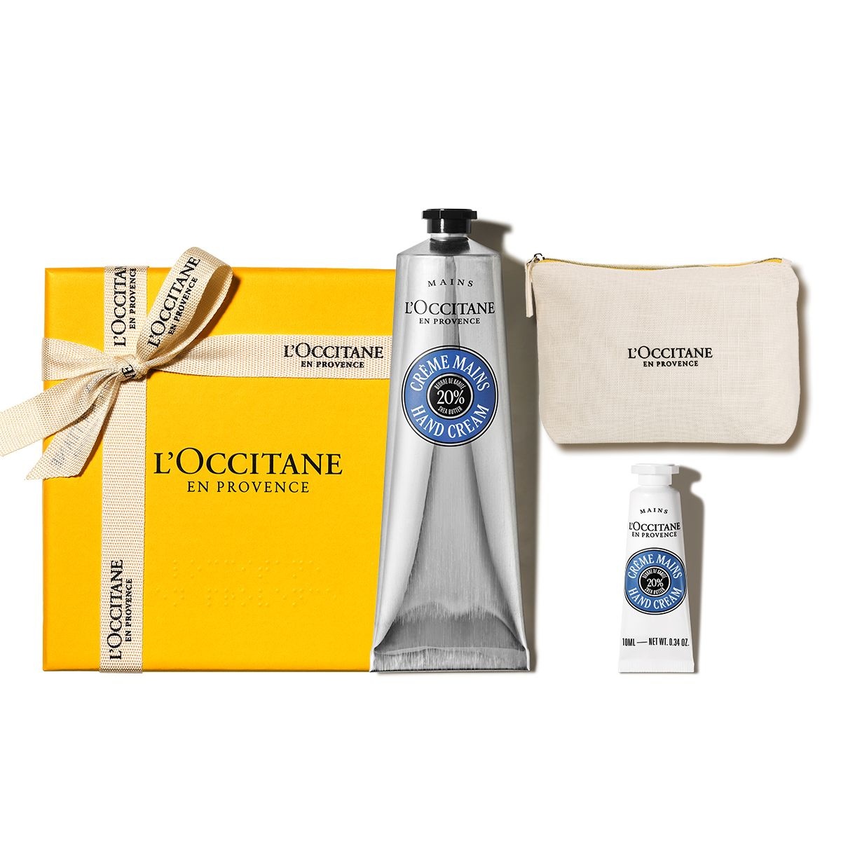 [기프트][단독] 시어 버터 핸드 크림 150ml 세트(+디럭스 1종+파우치)