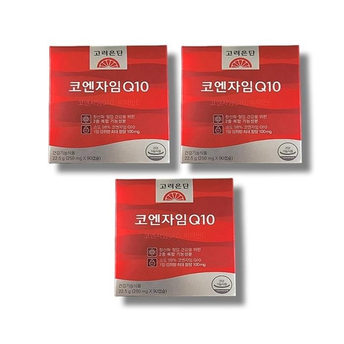 [보리담다] 고려은단 코엔자임Q10 90캡슐 3박스