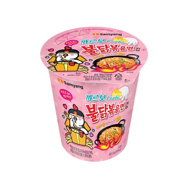 [온누리7%혜택][삼양식품] 컵 까르보불닭볶음면(6입)
