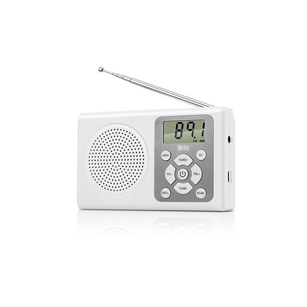 [오늘출발] 브리츠인터내셔널 BZ-R120 화이트 FM 라디오