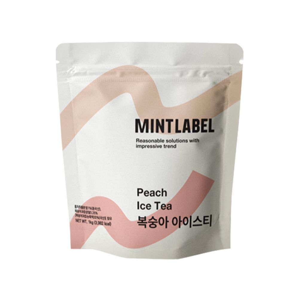 민트라벨 복숭아 아이스티 1kg 1박스 12개