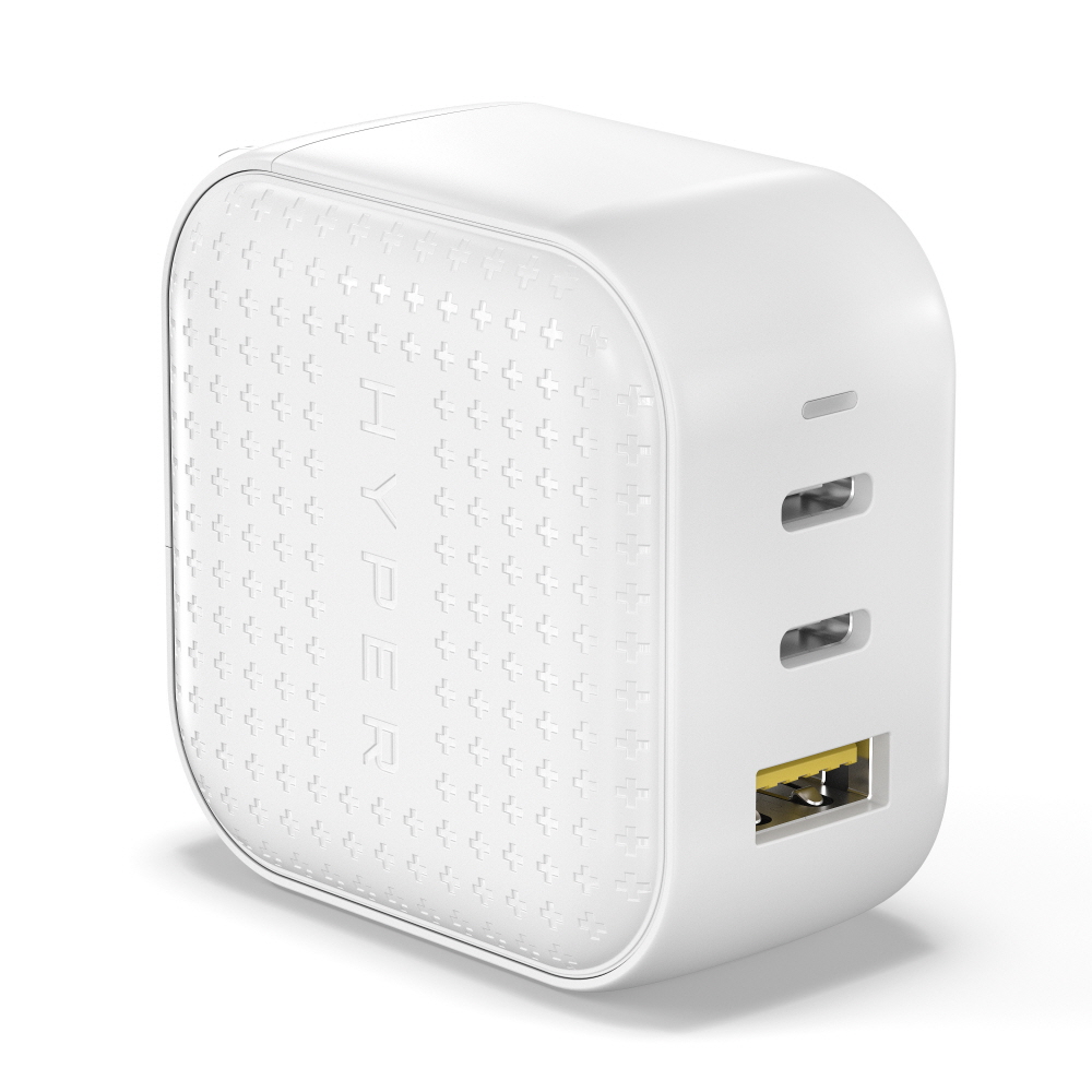 하이퍼 주스 65W PD 퀵차지 3.0 USB-C 타입 멀티 고속 충전기 화이트 HJ265