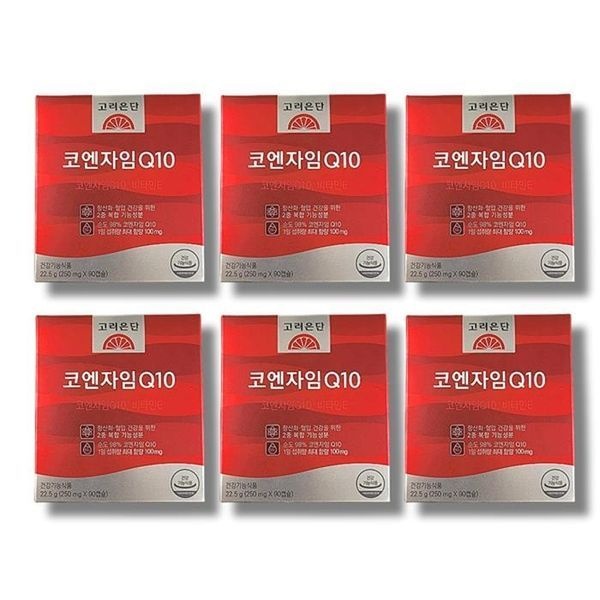 [하프클럽]고려은단 코엔자임Q10 90캡슐 6박스