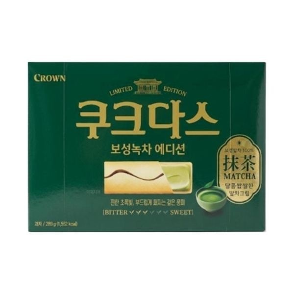 크라운제과 쿠크다스 말차 289g