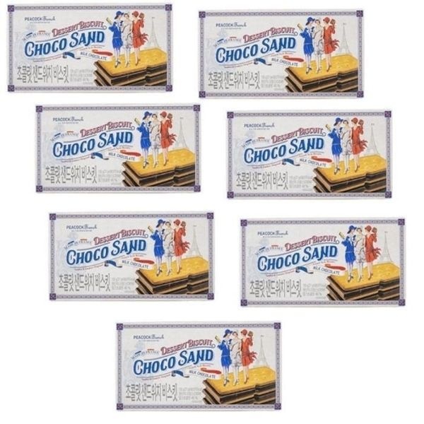 피코크 초콜릿 샌드위치 135g 5+2 총7개 간식 탕비실 학교 회사