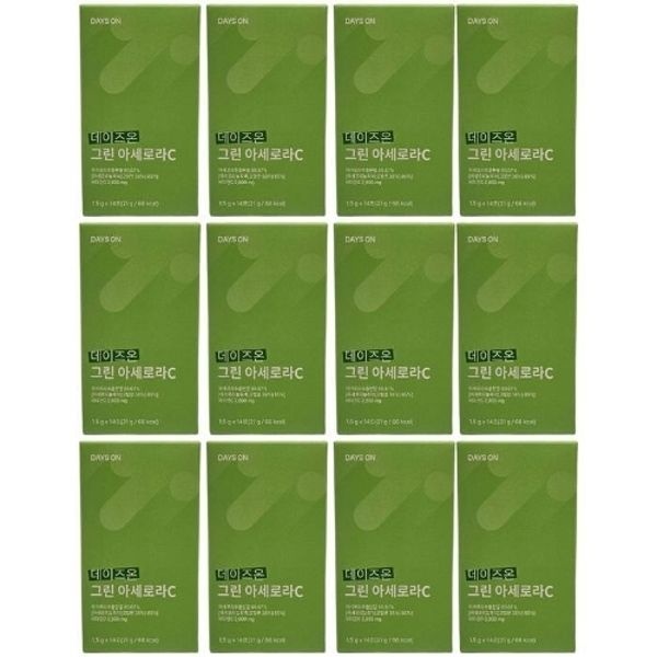 데이즈온 그린 아세로라C 1.5g x 14포, 12개 / N