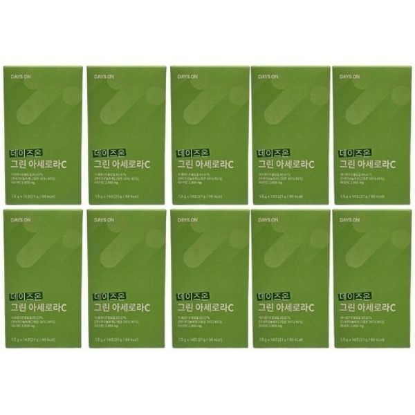 데이즈온 그린 아세로라C 1.5g x 14포, 10개 / N