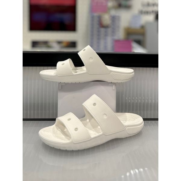 크록스 [하프클럽]크록스 클래식 크록스 샌들 화이트 (206761-100)