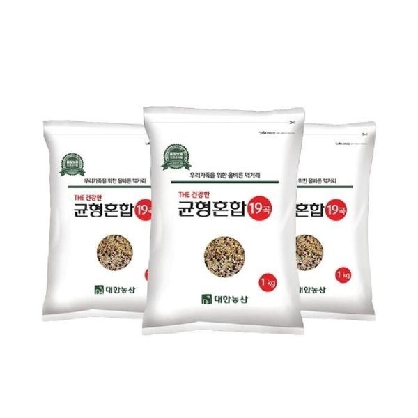 25년산 황금배합 균형 혼합곡 19곡 3kg (1kg3) 잡곡쌀h