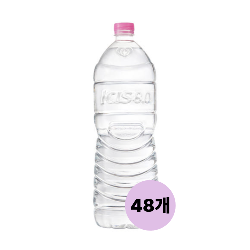롯데칠성음료 아이시스8.0 무라벨 2L, 48개