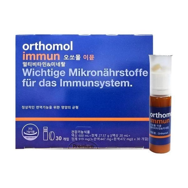 [하프클럽]오쏘몰 이뮨 멀티비타민 미네랄 (액상 20ml + 정제 919mg) x 30개입 1박스  HISM