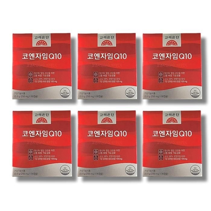 고려은단 코엔자임Q10 90캡슐 6박스