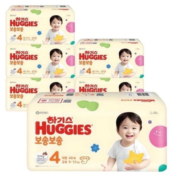 하기스 NEW 보송보송 밴드 4단계 남여공용 46Px6 (기본)