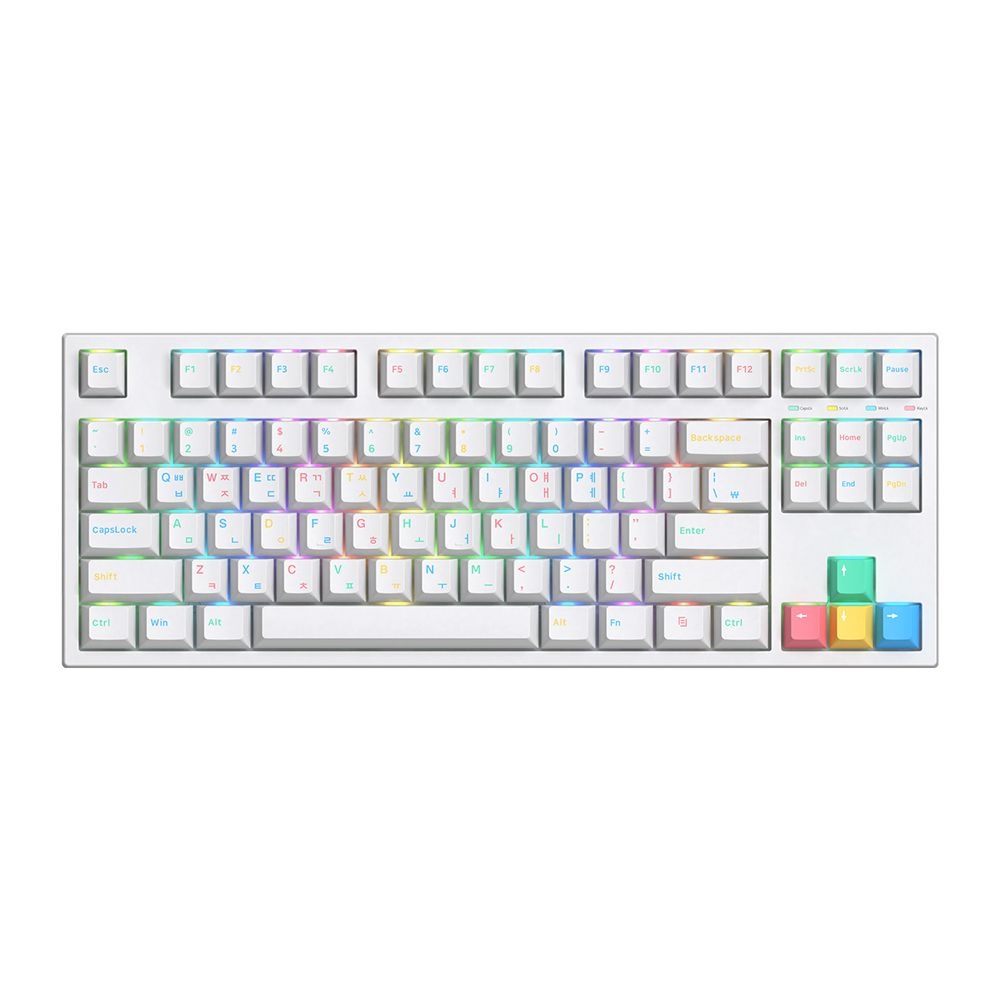 앱코 앱코 텐키리스 기계식 키보드 87키 RGB LED 홀리판다 V2 택타일