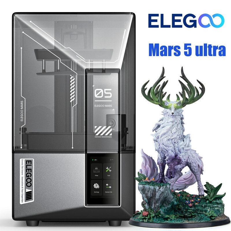 [해외] EO MARS 5 Ultra 9K 3D 프린터 초고속 인쇄 고정밀 레진 출력 소형 가정용 3D모델링포함 3D프린팅 대행 가능 프린터기