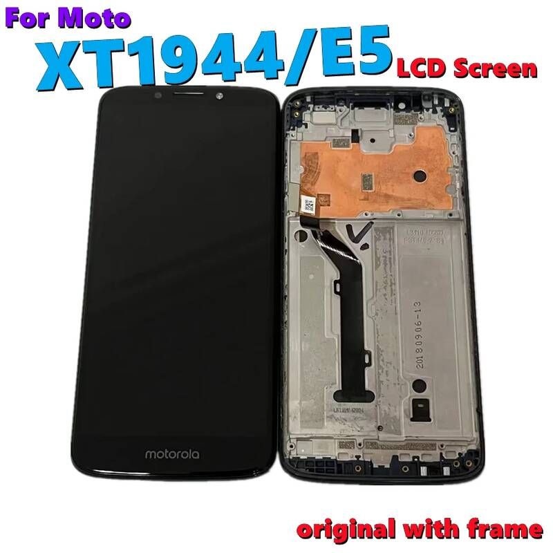[해외] 스마트폰 액정 교체 부품 모토로라 모토 E5 XT1944 LCD 디스플레이 터치 스크린 디지타이저 어셈블리 + 프레임용 정