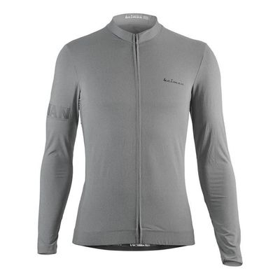 ハイマンHML910ライトグレー長袖ジャージ自転車服