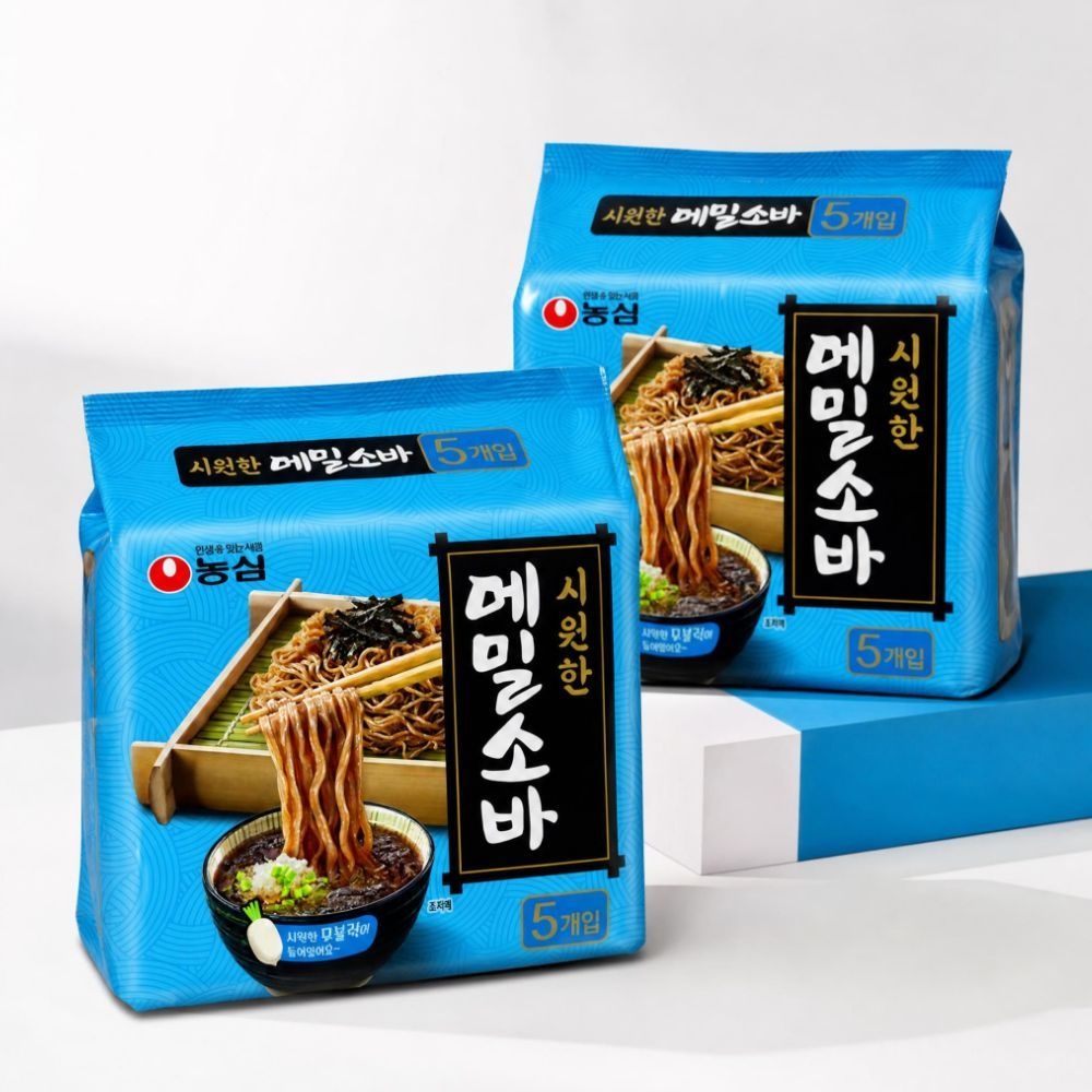 농심 메밀소바 127g 시원한 쫄깃한 여름철 별미