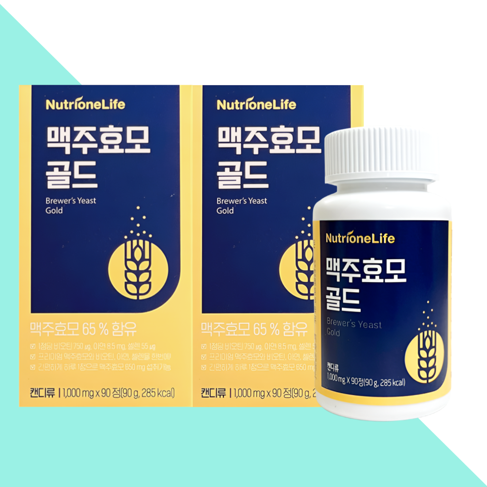 뉴트리원 맥주효모 골드 비오틴 90정X2개