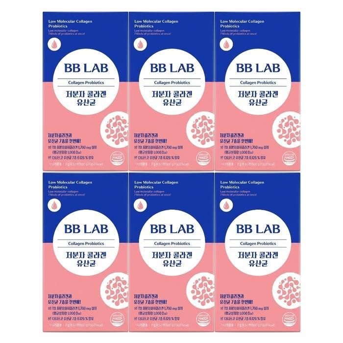 뉴트리원 비비랩 저분자 콜라겐 유산균 2g 50포 6세트