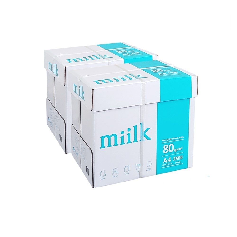한국제지 밀크 복사용지A4 80g 2박스(5000매)