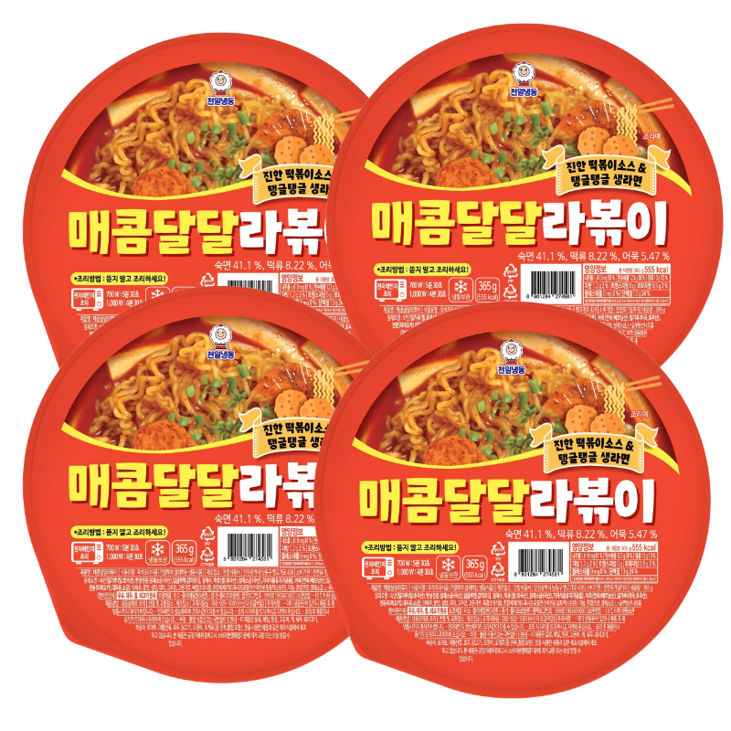 [롯데온]천일식품 매콤달달라볶이 4개 (8,900원/무료)