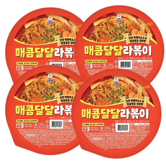 [APP전용] 천일식품 매콤달달라볶이365g x 4개 