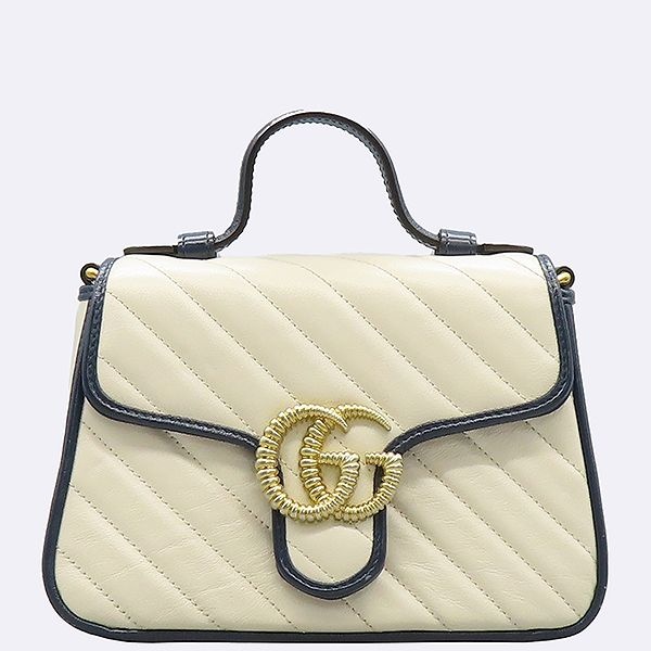 GUCCI 구찌 [중고] 구찌 고이비토 중고명품 - 구찌 GG 마몬트 미니 탑핸들 백  - 60325wp