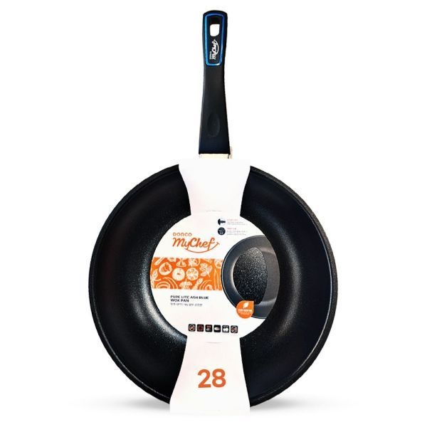 3중내장코팅 후라이펜 도루코 마이셰프 퓨어라이트 애쉬블루 궁중팬 28cm 일반용 인덕션용 프라이팬