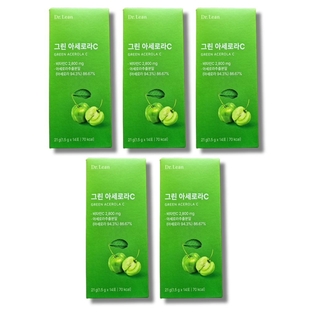 [오늘출발] 닥터린 그린 아세로라C 1.5g x 14포 5박스