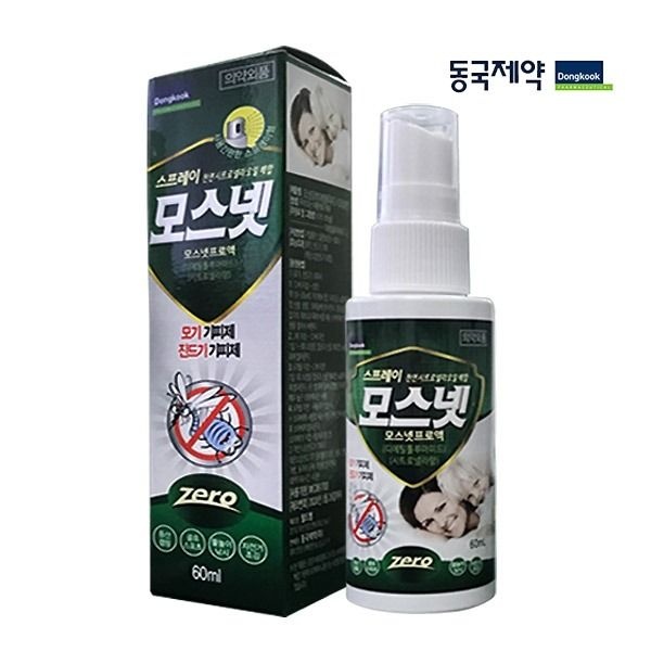 동국제약 [패션플러스][동국제약]모기 진드기 기피제 [모스넷 스프레이 60ml] 1개