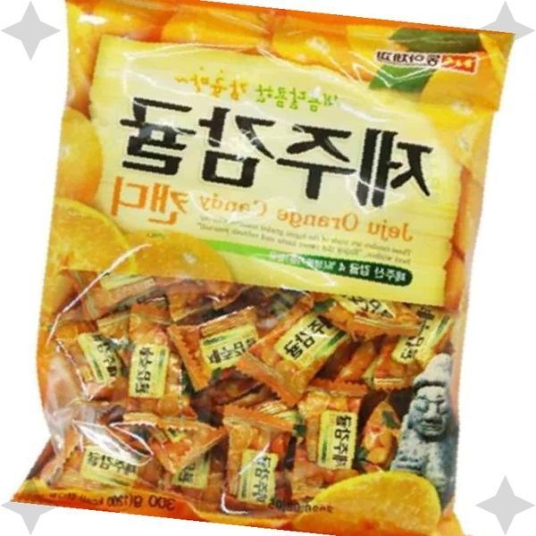 [업체협력사]제주산 감귤맛 과일 캔디 대용량 팩 손님접대 간식 업소용 사탕 회의실 비치
