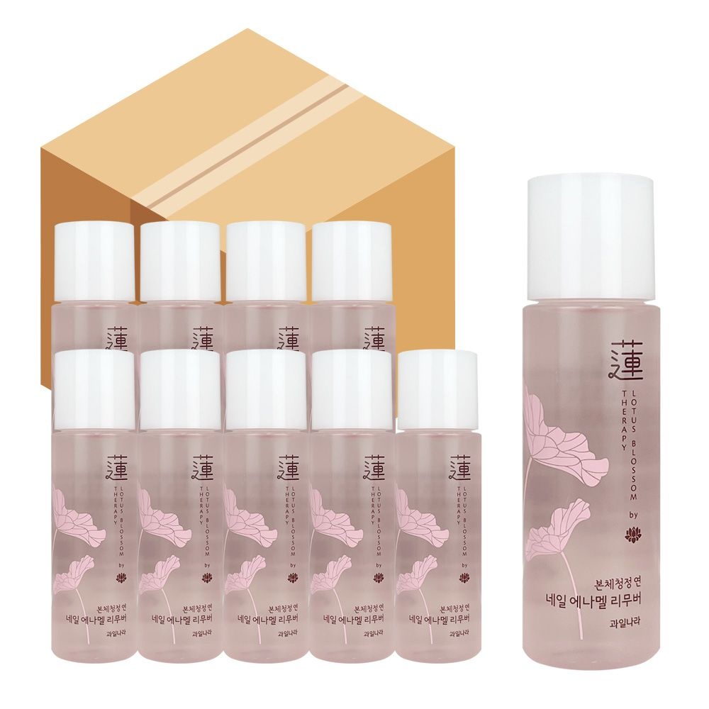 과일나라 본체청정 연 네일 에나멜 리무버 100ml 10개 매니큐어 아세톤 네일 리무버