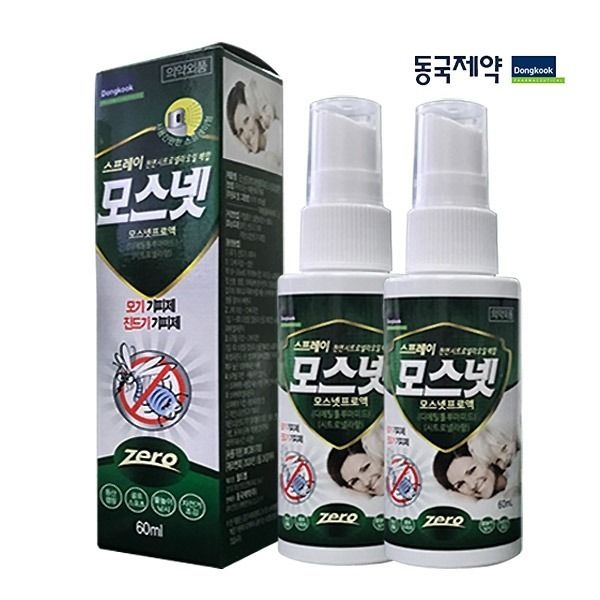 동국제약 [패션플러스][동국제약]모기 진드기 기피제 [모스넷 스프레이 60ml] X 2개
