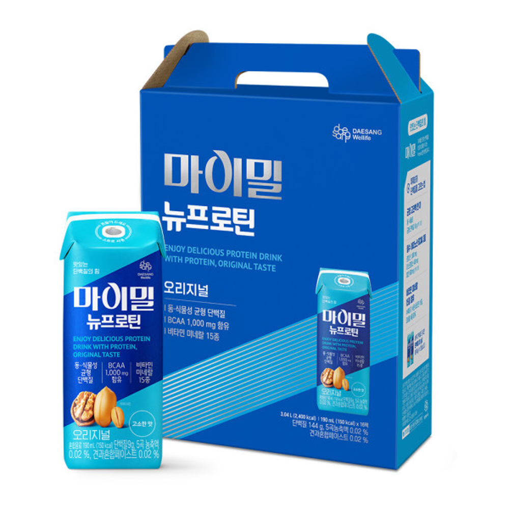 마이밀 마시는 뉴프로틴 190ml, 16팩, 1박스