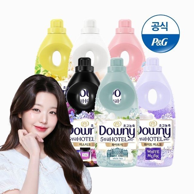 다우니 5성급 호텔컬렉션 초고농축 섬유유연제 1L 6개 본품