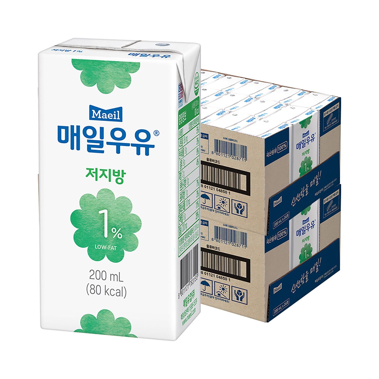 [롯데백화점] 매일 우유 멸균 저지방 1프로 200ml 48팩