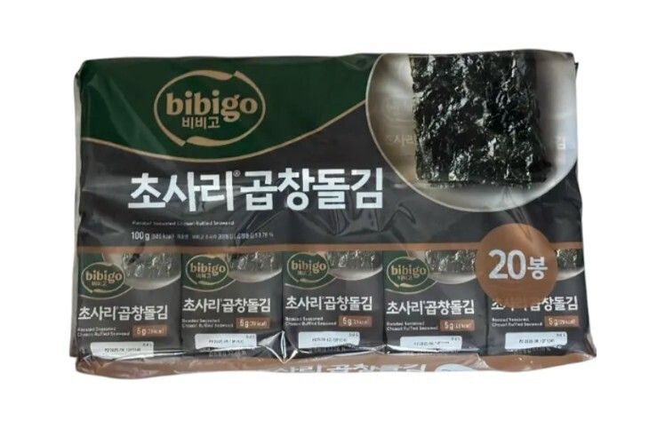 비비고 초사리곱창돌김 5g 20입 2개