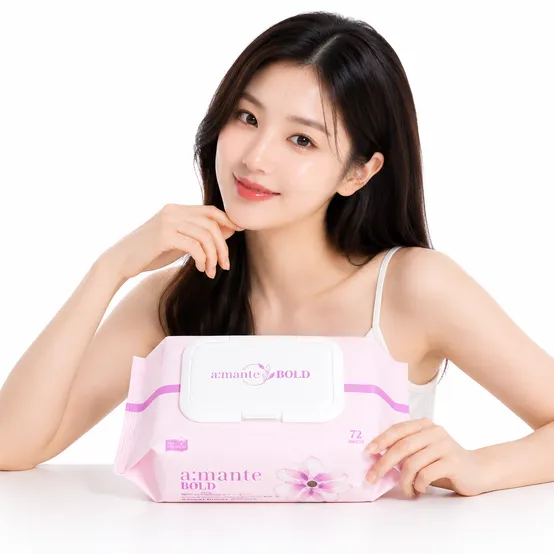 아망떼 볼드 두꺼운 고평량 물티슈 대용량 도톰한 엠보싱 아기물티슈 캡형 72매, 10팩