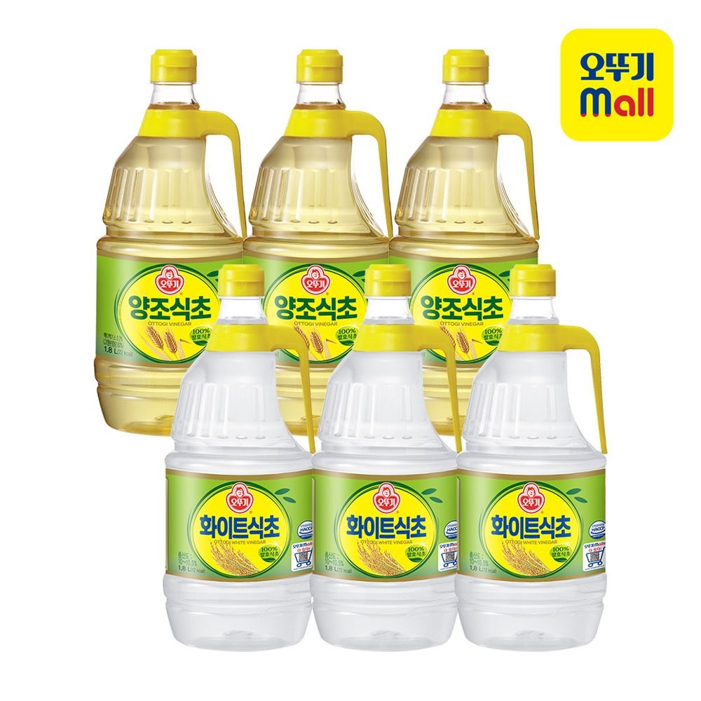 오뚜기 (현대Hmall) [오뚜기] 양조식초 1.8L 3개+화이트식초 1.8L 3개