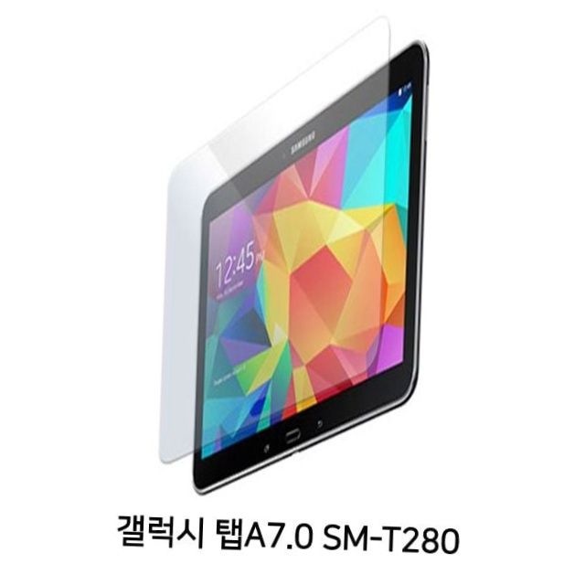 태블릿pc 액정 화면 보호 강화유리필름 sm-t280 t285 7.0인치 호환 태블릿필름 액정보호필름