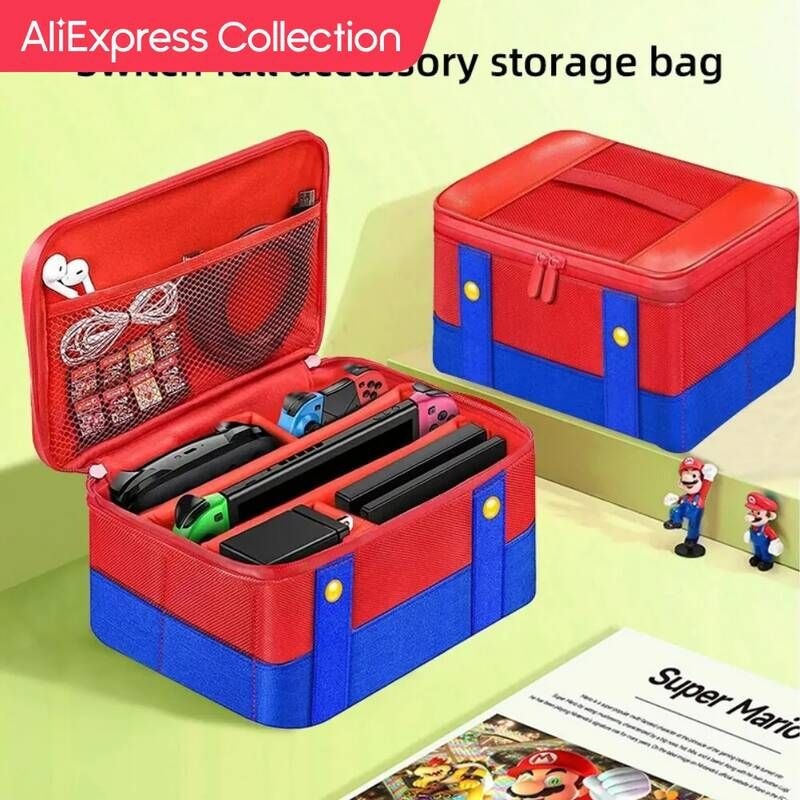 UnKnown [해외] 닌텐도 스위치 케이스 액세서리 악세사리 AliExpress 컬렉션 게임 보관함 NS 콘솔용 하이 퀄리티 방수 방진 충격 방