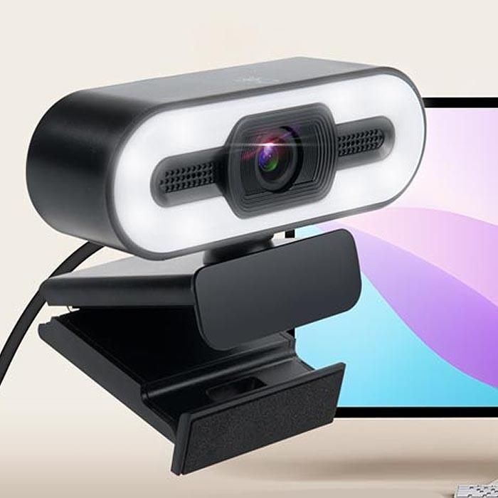 Coms LED 웹캠 램프 조명 웹카메라 FullHD 마이크내장