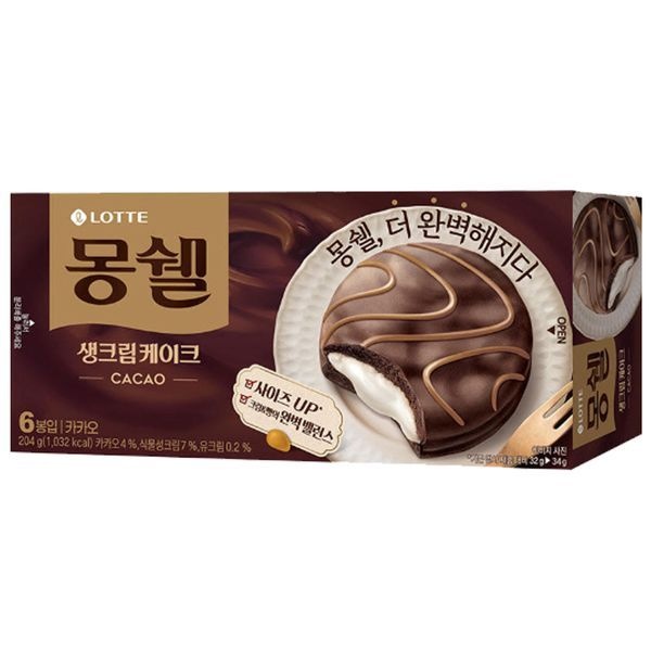 롯데웰푸드 몽쉘 카카오 204g