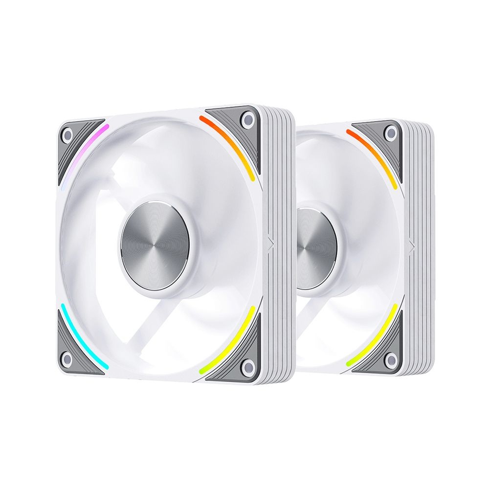 세고텝 120mm 케이스 쿨러 EX120 ARGB PWM FULL LCP 화이트(2팩)