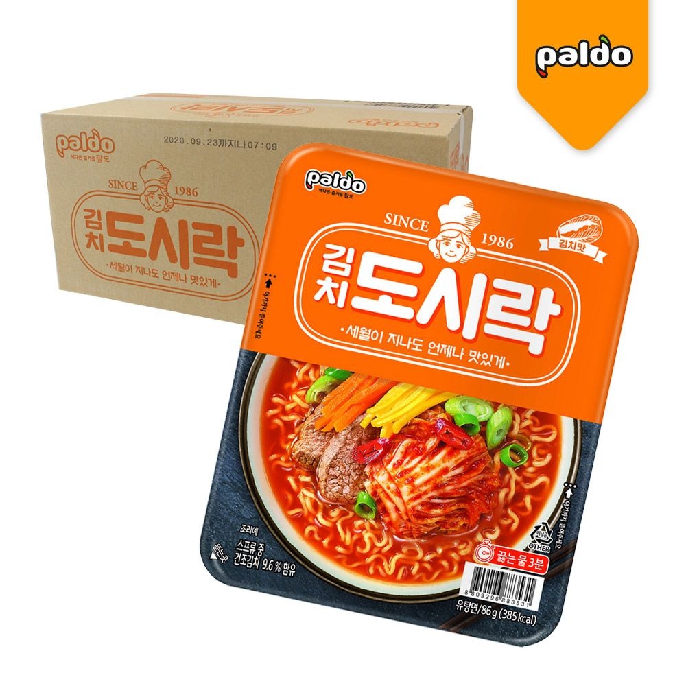 컵라면/L60_[박스] 팔도 김치도시락 86g 24입/사무실,회사,탕비실,모임,캠핑,학원,교회,야유회