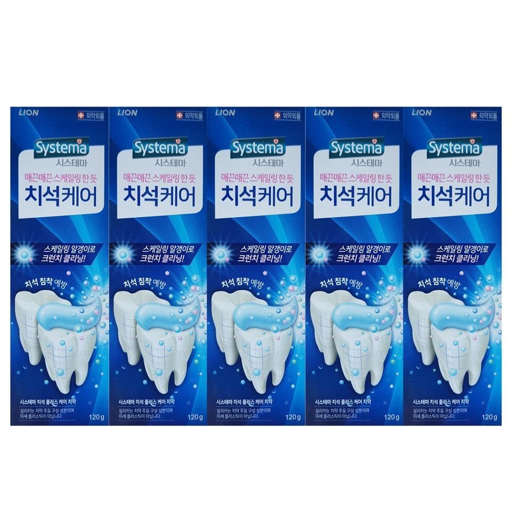한푹 시스테마 치석플러스 케어치약 120g-5개